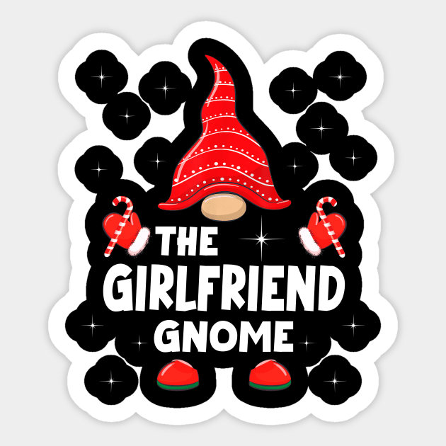 The Girlfriend Gnome Matching Family Christmas Pajama Sticker by Foatui